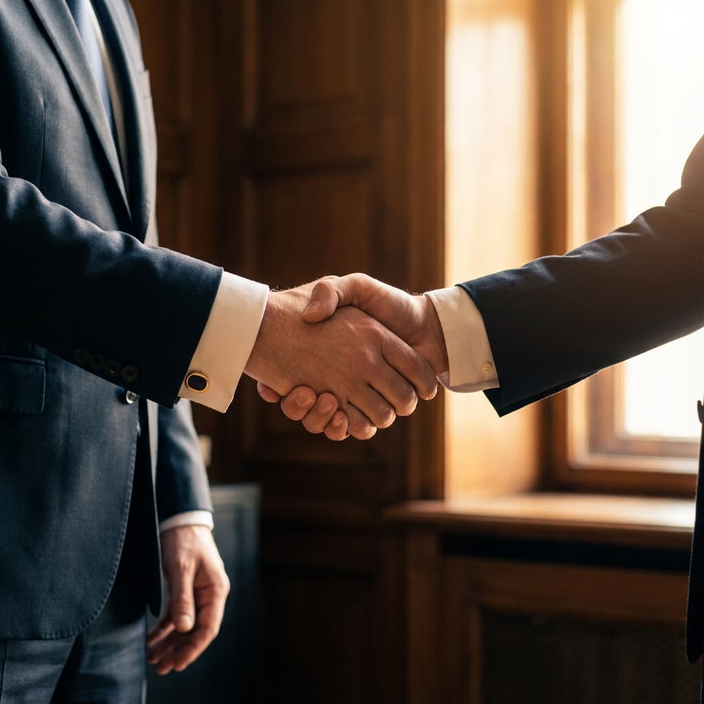 Trust and Partnership Handshake